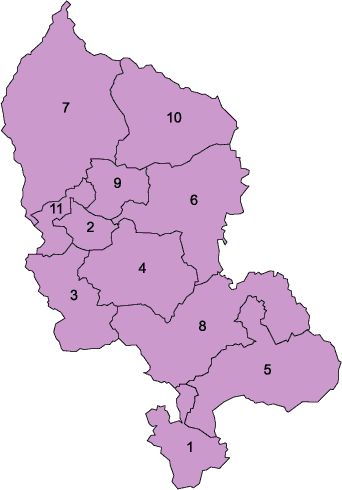 Les cantons du Territoire de Belfort